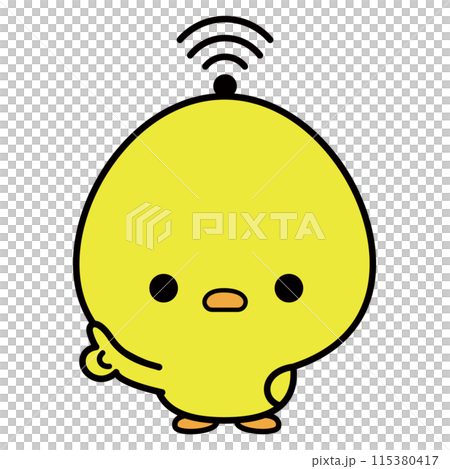 ひよこ Wi-Fi いいね グッド かわいい シンプル ひよこ Wi-Fi いいね グッド かわいい シンプル 115380417