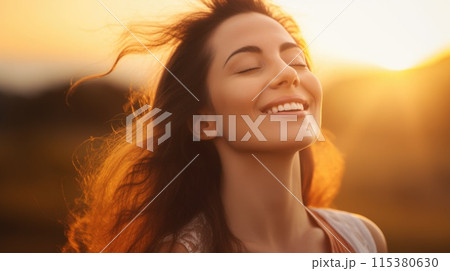 Vital breath: a breath of fresh air, pure...のイラスト素材 [115380630] - PIXTA