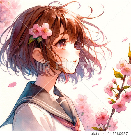 花を持つ女性 花を持つ女性 115380927