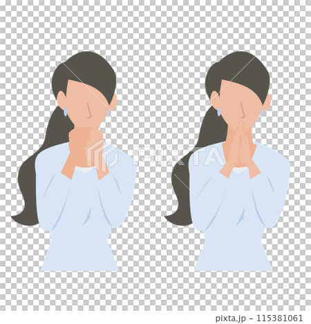 女商人雙手合十祈禱 115381061