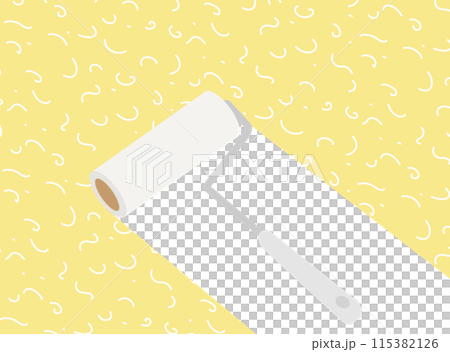粘着カーペットクリーナーのイラスト 115382126