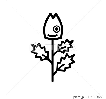 シンプルなひいらぎイワシのイラスト 115383689