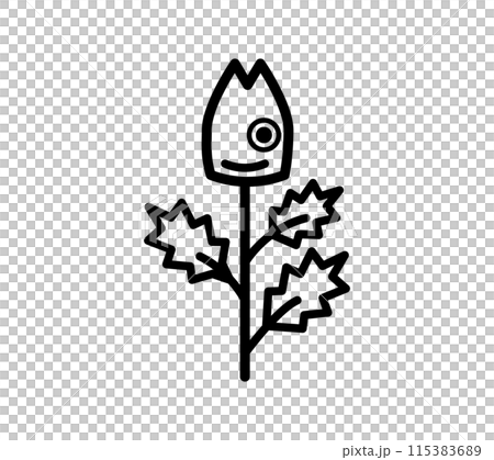 シンプルなひいらぎイワシのイラスト 115383689