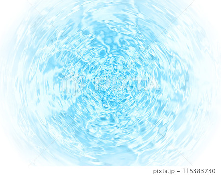 渦を巻く水面　ブルー俯瞰 115383730