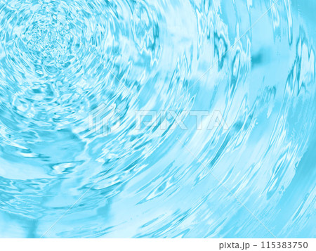 渦を巻く水の流れ　水面 115383750
