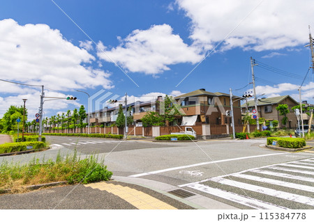 神戸市西区の地下鉄西神中央駅周辺・美賀多台の住宅地風景 神戸市西区の地下鉄西神中央駅周辺・美賀多台の住宅地風景 115384778