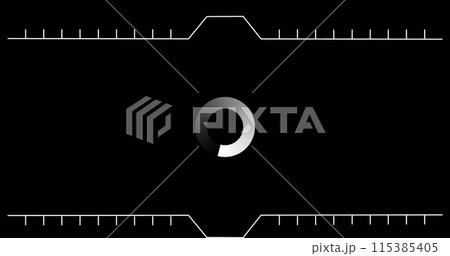 Image of data loading ring on black background 115385405