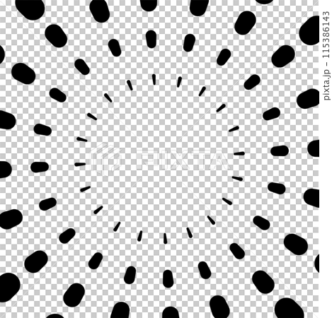 流行集中點線插畫素材 115386143