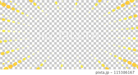 ドットのポップな集中線のイラスト素材 ドットのポップな集中線のイラスト素材 115386167