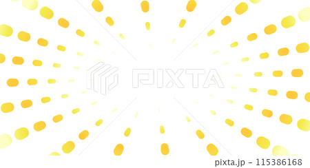 ドットのポップな集中線のイラスト素材 115386168
