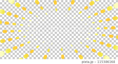 ドットのポップな集中線のイラスト素材 115386168