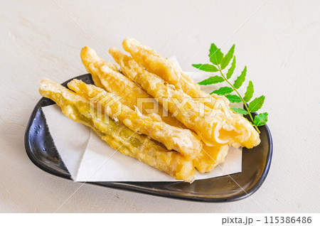 姫筍の天ぷら 姫筍の天ぷら 115386486