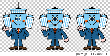 Mr.building Mascot character Mr.building Mascot character 115388691