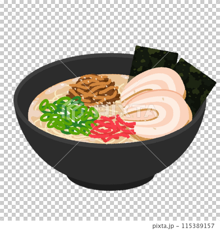 とんこつラーメンのイラスト 115389157