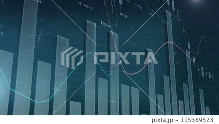 Image of financial data processing and statistics 115389523