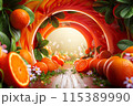 arch of oranges 115389990