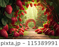 arch of strawberries 115389991