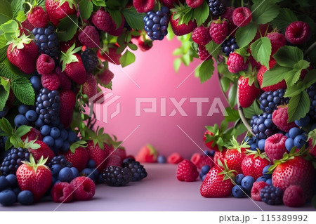 arch of wild berries arch of wild berries 115389992