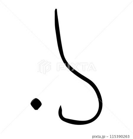 The vector element is part of the nose face 115390263
