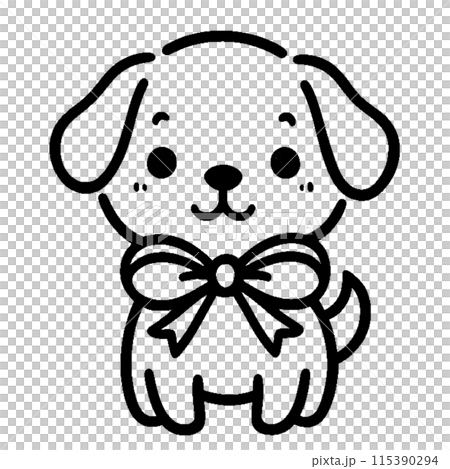 可愛的小狗插畫 可愛的小狗插畫 115390294