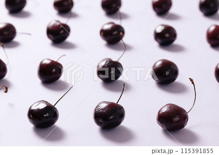 cherries with regularly arranged taps 115391855