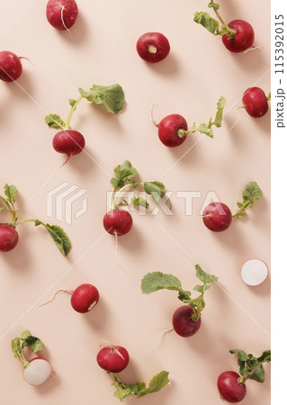 Red Ready Arrangement with Light Beige Background 115392015