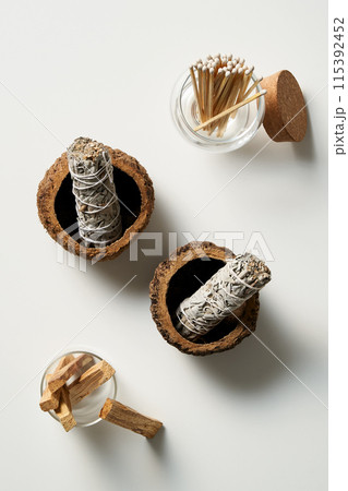 Palosanto and Smudge Stick Match Bundle Palosanto and Smudge Stick Match Bundle 115392452