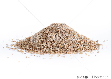 Rolled oats, healthy breakfast cereal oat flakes in bowl isolated on white background Rolled oats, healthy breakfast cereal oat flakes in bowl isolated on white background 115393887