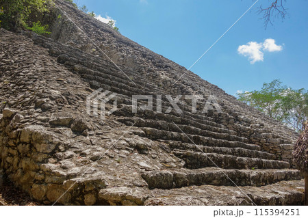 Coba ruins archaeological site. Ancient Mayan Ruins in Mexico Coba ruins archaeological site. Ancient Mayan Ruins in Mexico 115394251