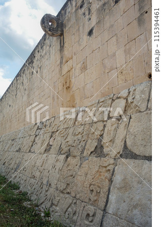 Chichen Itza archaeological complex in Yucatan Peninsula, Mexico. large pre-Columbian city 115394461