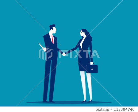 Business person Knife in the back. Betrayal in business vector concept Business person Knife in the back. Betrayal in business vector concept 115394740