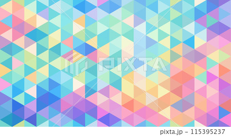 ランダムカラーベクターデザインのシームレスパターン ランダムカラーベクターデザインのシームレスパターン 115395237