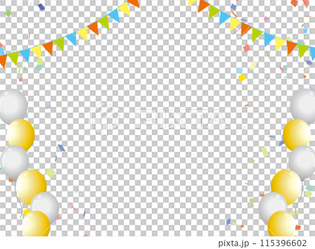 Balloon confetti background 115396602