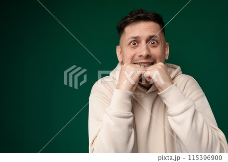 Man Showing Surprise Expression Man Showing Surprise Expression 115396900