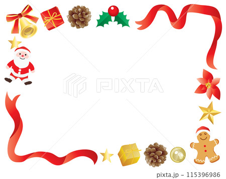 クリスマスのフレームイラスト 115396986