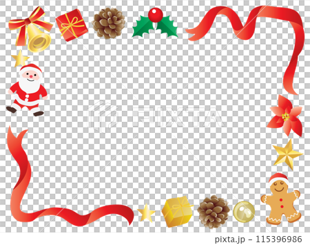 クリスマスのフレームイラスト 115396986