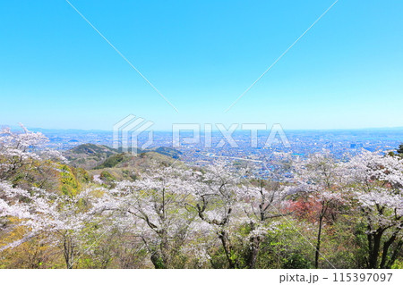 蔵の街 栃木市一望 太平山展望台／栃木県栃木市 115397097