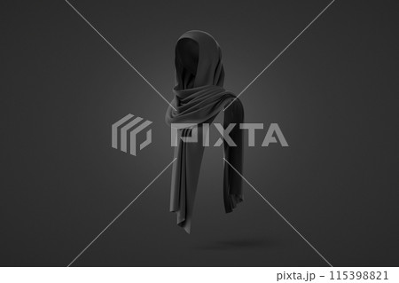 Blank black female shayla mockup, dark background Blank black female shayla mockup, dark background 115398821
