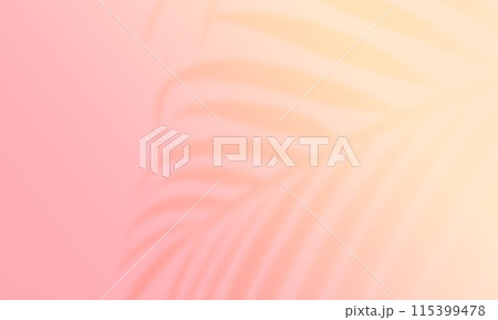 アレカヤシの影。トロピカルな雰囲気のあるおしゃれな背景素材。 115399478