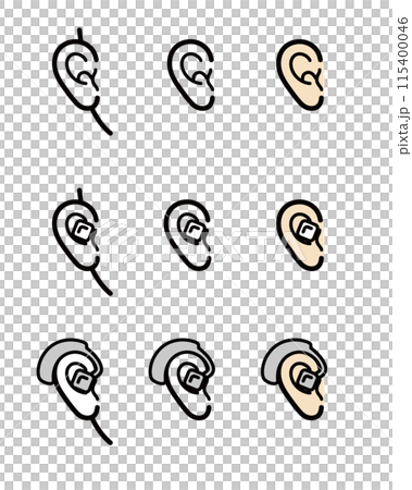 Simple ear and hearing aid 115400046