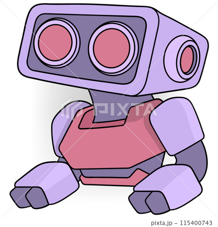 cartoon doodle of future artificial intelligence cartoon doodle of future artificial intelligence 115400743
