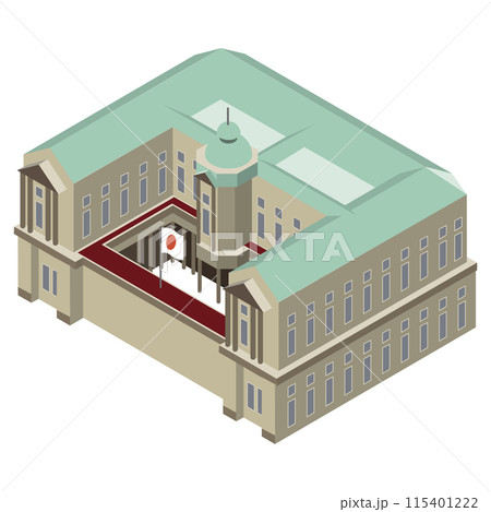 並べれば街になるアイソメイラスト「日本銀行旧館」 並べれば街になるアイソメイラスト「日本銀行旧館」 115401222