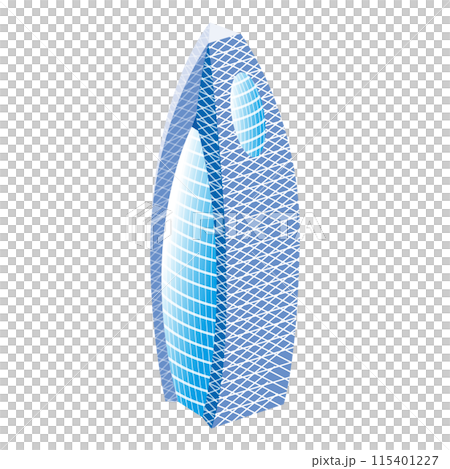 並べれば街になるアイソメイラスト「コクーンタワー」 並べれば街になるアイソメイラスト「コクーンタワー」 115401227