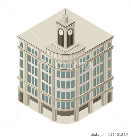 並べれば街になるアイソメイラスト「セイコーハウス」 並べれば街になるアイソメイラスト「セイコーハウス」 115401239