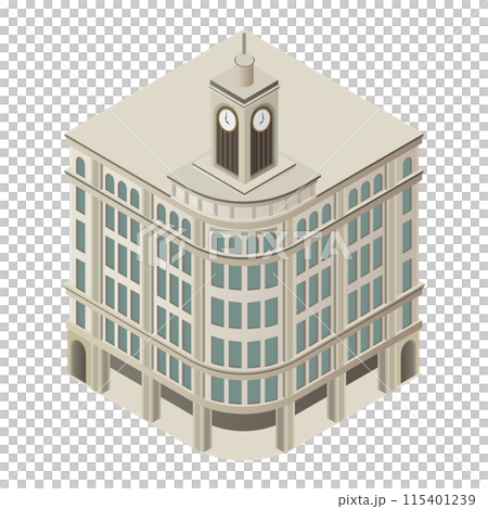 並べれば街になるアイソメイラスト「セイコーハウス」 並べれば街になるアイソメイラスト「セイコーハウス」 115401239