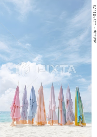 Coastal Paradise: Enjoying the Sun and Sea by the Beach Coastal Paradise: Enjoying the Sun and Sea by the Beach 115401578