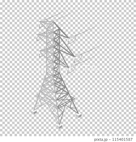 Isometric illustration "Tower 02" that becomes a city when arranged 115401587
