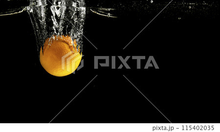 Fresh fruit falling into the water. Organic fruits for making effective juices for dieting. Fresh fruit falling into the water. Organic fruits for making effective juices for dieting. 115402035
