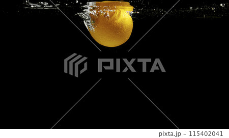 Fresh fruit falling into the water. Organic fruits for making effective juices for dieting. Fresh fruit falling into the water. Organic fruits for making effective juices for dieting. 115402041