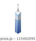 並べれば街になるアイソメイラスト「福岡タワー」 115402095